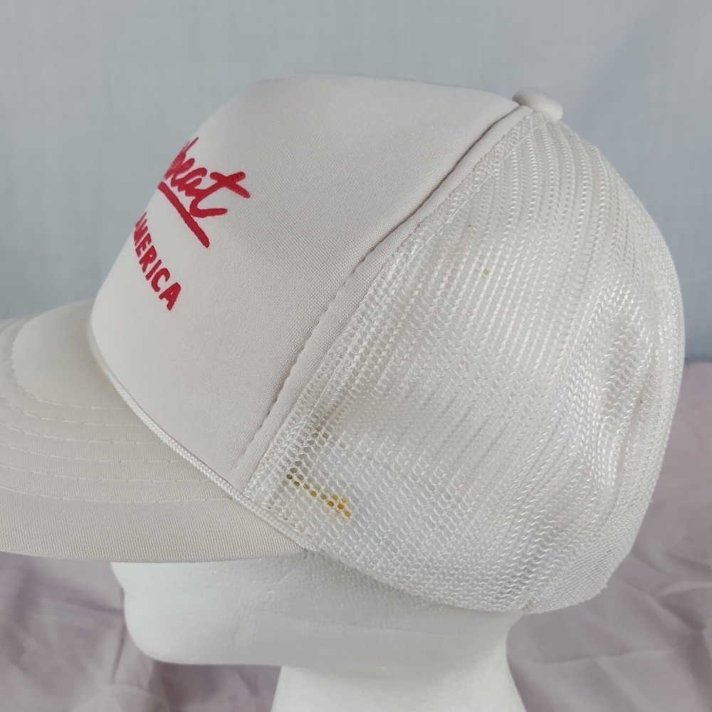 Vtg Chevrolet The Heartbeat Of America Trucker Hat Foam Snapback - Picture 5 of 13